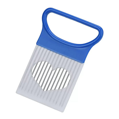 Stainless Steel Onion Cutter Holder Food Slicers Assistant Tomato Onion Slicer Holder Vegetables Cutting Fork Kitchen Gadgets